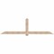 Ekena Millwork Eugene Smooth Timber Gable Bracket, Douglas Fir, 108"W x 31 1/2"H x 1 1/2"D x 5 1/2"F, 7/12 Pitch GBW108X31X0206EUG00SDF - alternate 1